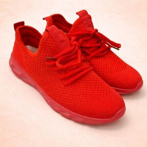 RED ATHLETIC SHOES
